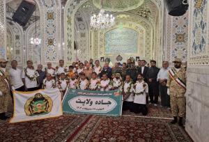 دوندگان جاده ولایت به بارگاه منور رضوی رسیدند