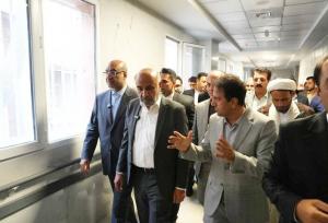 بازدید وزیر کار از اورژانس بیمارستان شهدای کرمانشاه