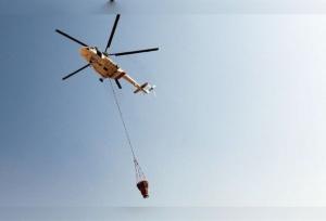 عملیات گسترده هلال‌احمر برای مهار آتش‌سوزی جنگل توسکستان