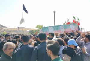 مراسم تشییع پیکر شهید رامین صادقی در زاهدان برگزار شد