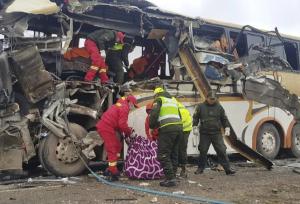 تصادف هولناک در بولیوی/ ۲۲ نفر جان باختند