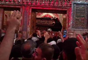 فریاد «مرگ بر اسرائیل» در حرم امیرالمومنین (ع)