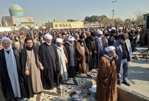 اقامه با شکوه نماز باران در قزوین