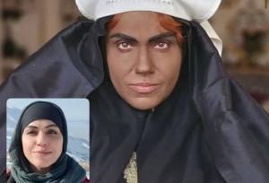 گریم سنگین زهره، خواهر نرگس آبیار در «بامداد خمار»