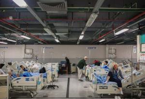 تصاویری از بیمارستان‌های زیرزمینی اسرائیل