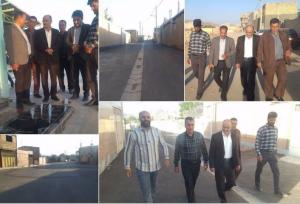 افتتاح پروژه ۶ میلیاردی بهسازی معابر نیسیان اردستان 