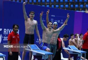شنای ایران در بخش تیمی به مدال برنز رسید