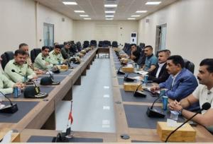 نشست دو جانبه روسای پلیس مبارزه با مواد مخدر ایران و عراق در مرز مهران