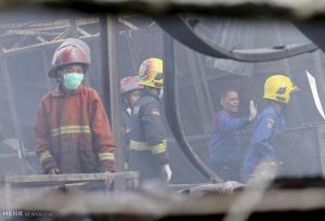 مرگ ۱۶ نفر در آتش‌سوزی خانه سالمندان در اندونزی