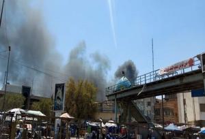 آتش‌سوزی گسترده در بغداد+ فیلم