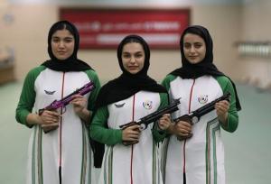 تیم تپانچه ۱۰ متر دختران نوجوان صاحب مدال نقره آسیا شد