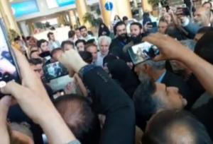 استقبال مردم مشهد از سعید جلیلی در فرودگاه مشهد