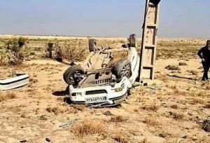 تصادف و واژگونی خودرو دو مقام ورزشی