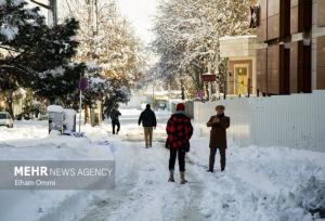 بارش برف شدید در شیروان