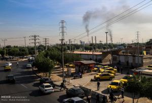 ۱۰ شهر خوزستان امروز با آلودگی شدید و افزایش ذرات مواجه شدند