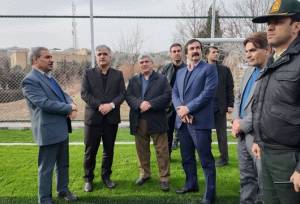 افتتاح زمین چمن مصنوعی ویژه کودکان تحت پوشش بهزیستی در سنندج