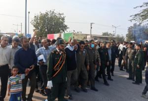 شهید گمنام ۲۳ ساله مهمان منطقه یکم نیروی دریایی سپاه شد