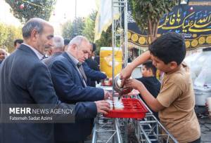 برپایی موکب الحسین(ع) شهدای انتظامی درشهرستان خوی