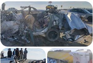 ۹ کشته و ۷ مجروح در تصادف محور سراوان_خاش