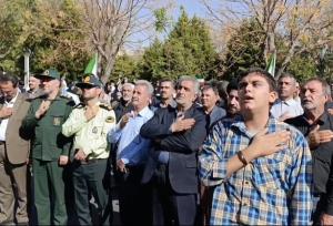 حضور مردم فاطمی گرمسار در راهپیمایی ۱۳ آبان