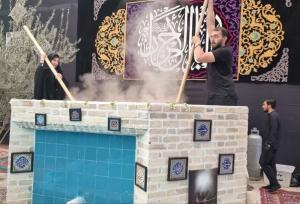 حضور خادمیاران رضوی در آیین عزاداری و مراسم سنتی سمنوپزان ساوه