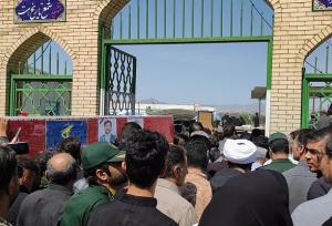 برگزاری مراسم باشکوه تشییع و خاکسپاری شهید بسیجی زاهدان