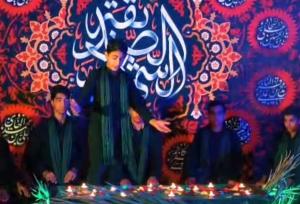 اجرای سرود مرثیه مسمار در اجتماع فاطمیون آبپخش