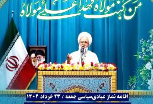 برگزاری نماز عبادی سیاسی جمعه در کرمانشاه به امامت حجت الاسلام غفوری