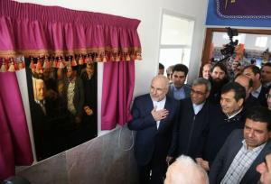 خانه کشتی طرقبه با حضور رئیس مجلس به بهره‌برداری رسید