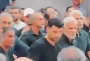 مهدی طارمی در مراسم عزاداری سنتی بوشهر