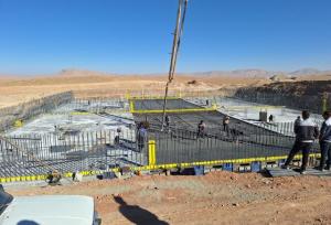 مخزن ذخیره آب طرح نهضت ملی مسکن بروجن در حال ساخت است