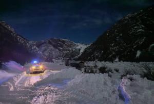 بارش برف در طارم سفلی