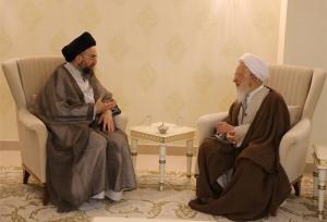 دیدار حکیم و آیت الله جوادی آملی