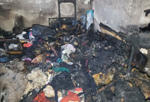 جان باختن مالک منزل در حریق یک مجتمع مسکونی در اقدسیه مشهد