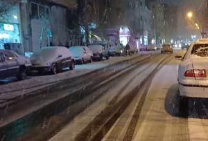 تصاویری از بارش برف و بوران در ارومیه و سردشت