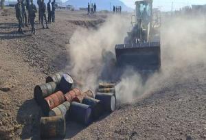 پاکسازی گسترده دپوی قاچاق سوخت درکرمان؛ زیرساخت‌های غیرقانونی منهدم شد