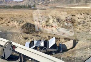 واژگونی خودروی پژو در شیبلی دو مصدوم بر جای گذاشت