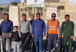 برگزاری طرح نظافت محله از مسجد با حضور مسئولان در شهر گوهران