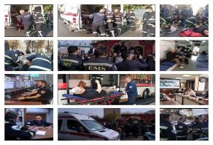 حضور اورژانس تهران در مراسم تشییع ۳۰۰ شهید گمنام