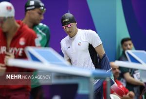 عباسی به مدال ۱۰۰ متر کرال پشت نرسید