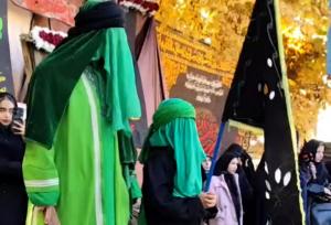 اجتماع فاطمیون خوانسار همراه با تشییع نمادین تابوت حضرت فاطمه(س)