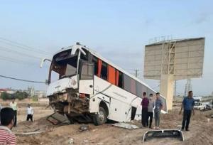 جزئیات برخورد اتوبوس با وانت نیسان در محور قزوین به تهران