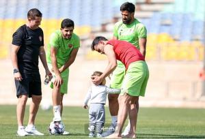 پسر خوشگل اوستون اورونوف در تمرین پرسپولیس