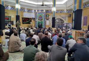 مراسم بزرگداشت شهید هنیه در مسجد امام خمینی(ره) بجنورد برگزار شد