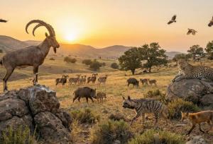 لحظه‌ای ناب از طبیعت بکر پارک ملی بمو شیراز