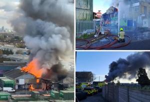 حریق گسترده در غرب لندن