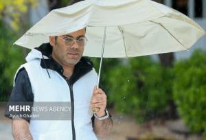 بارش باران پاییزی در کاشان