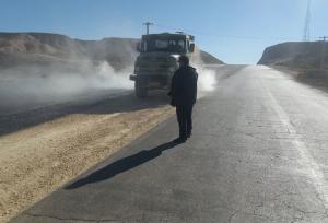 آغاز عملیات روکش آسفالت محور میامی-جاجرم؛ تامین ایمنی در دستور کار است