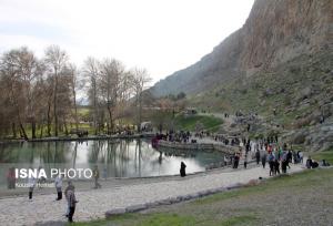 چشمه باستانی بیستون دوباره پرآب شد