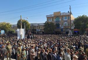 استقبال از پیکر شهید مدافع وطن شهید«سجاد منصوری» در کرمانشاه